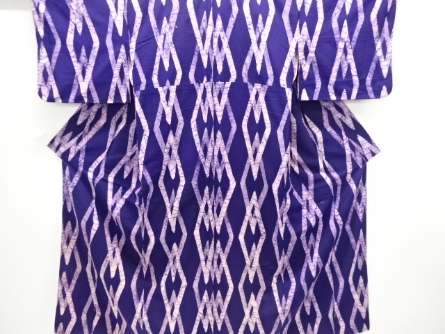 JAPANESE KIMONO / ANTIQUE KIMONO / TAISHO ROMAN STYLE / DIAMOND PATTERN